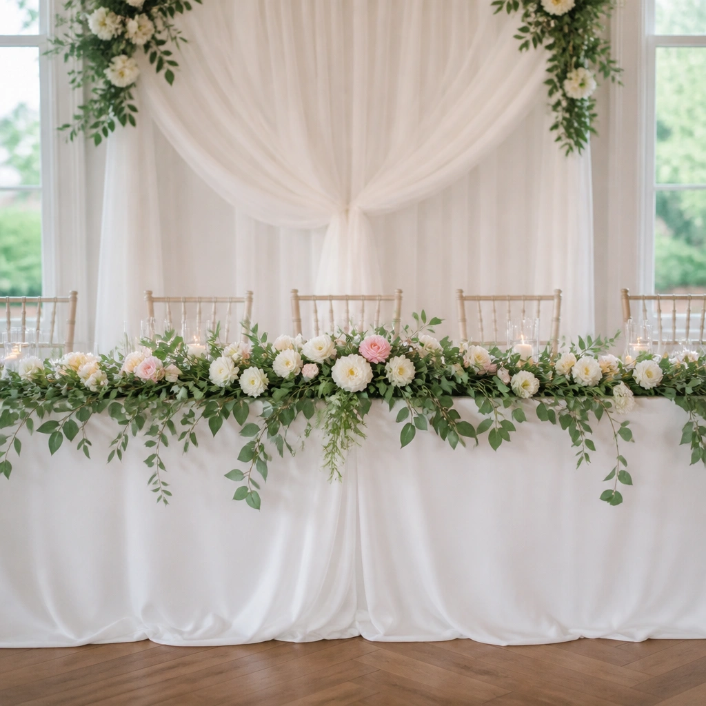 Beginner-Friendly Head Table Wedding Decoration Ideas