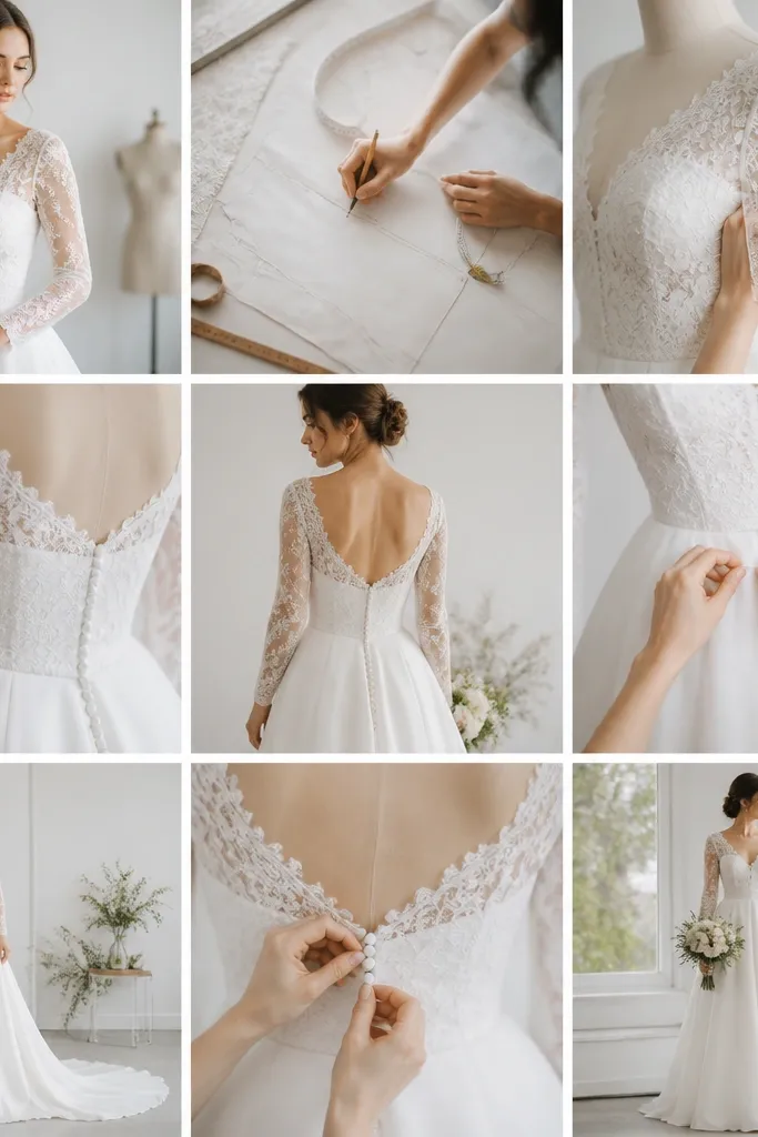 Long Sleeve Wedding Dress: Beginner Step-by-Step