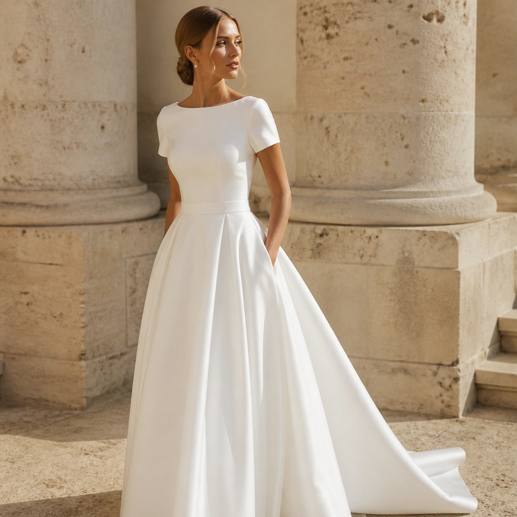 Short-Sleeve Wedding Dresses: Elegant and Modern Picks